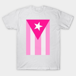 Pink Puerto Rico Flag T-Shirt